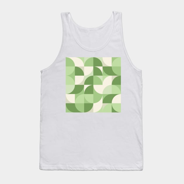 Modern Geometric (Fennel) Tank Top by Makanahele